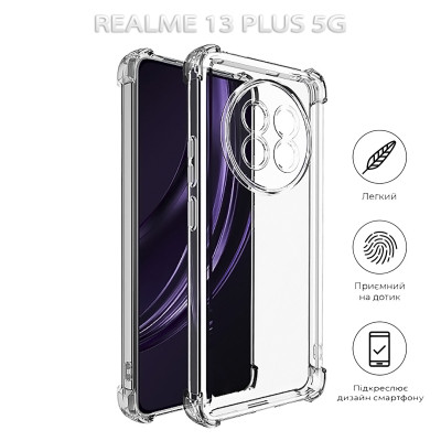 Чехол для мобильного телефона BeCover Anti-Shock Realme 13 Plus 5G Clear (712790) Винница - изображение 5