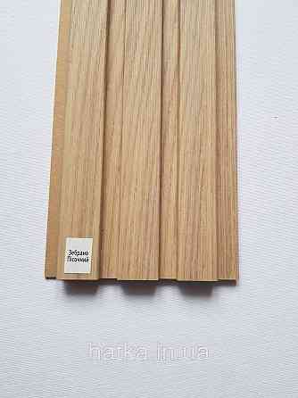 Стеновая реечная панель МДФ 117х12х2800 мм Зебрано песочный СП12117-15 Киев