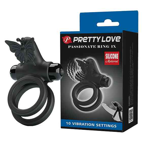 Ерекційне віброкільце PRETTE LOVE - PASSIONATE RING IX Sex Aura Київ