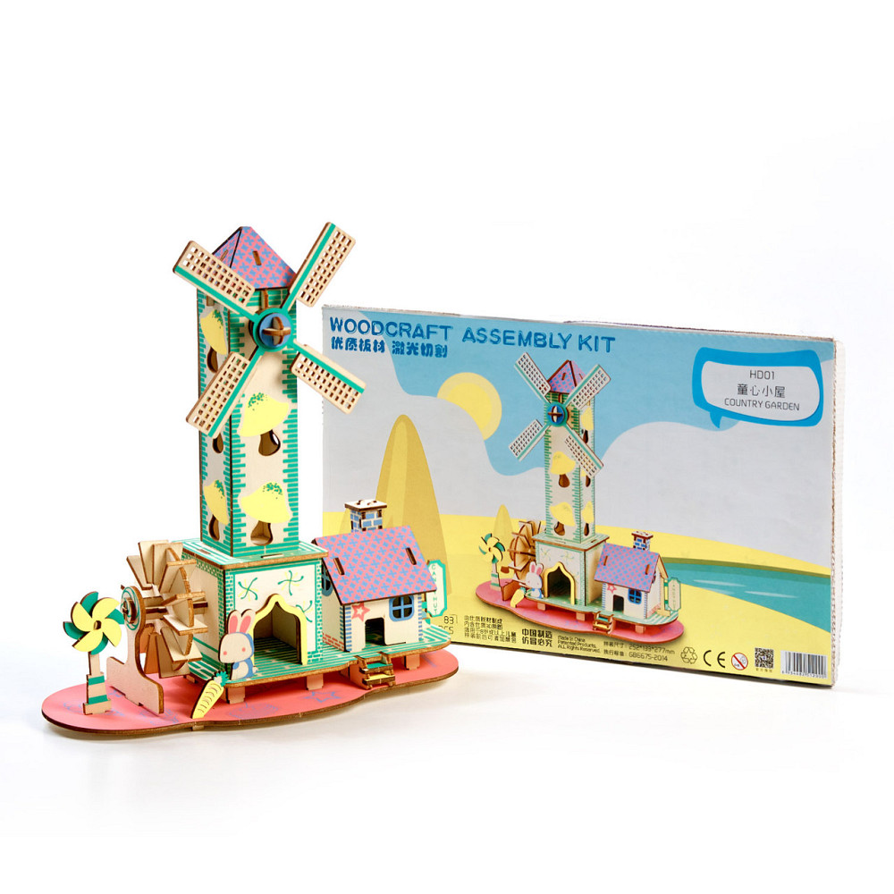 Дерев'яні 3D пазли . Тривимірний конструктор-головоломка 25.2 см * 13 см * 27.7 см Кам'янець-Подільський - фото 1