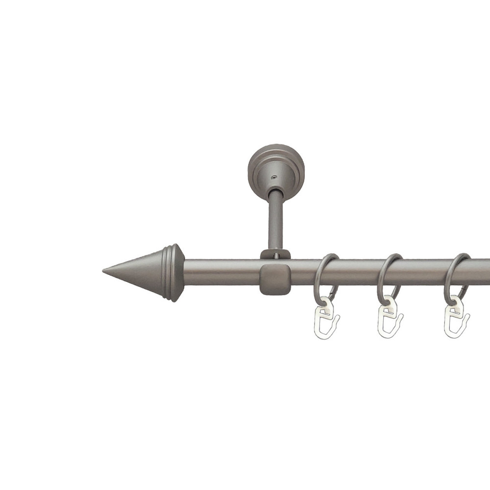 Карниз Orvit Конус металевий однорядний відкритий Сатин 16 мм 200 см (6091304) Львов - изображение 1