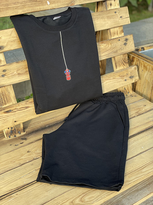 Костюм комплект Oversize літній Unisex — spider man (шорти + футболка) L/XL, M Чернівці - фото 1