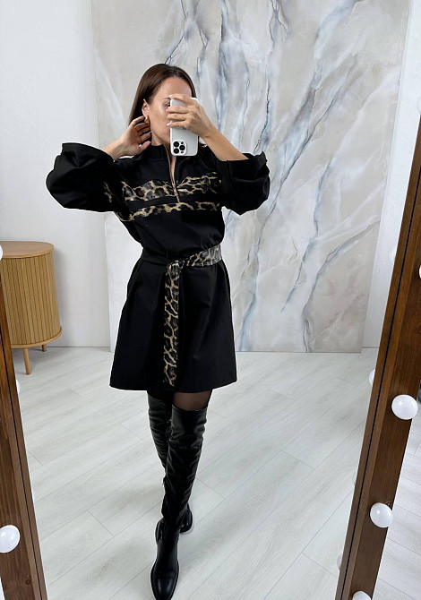 Жіноча сукня з леопардовими вставками тіар Одеса - фото 6