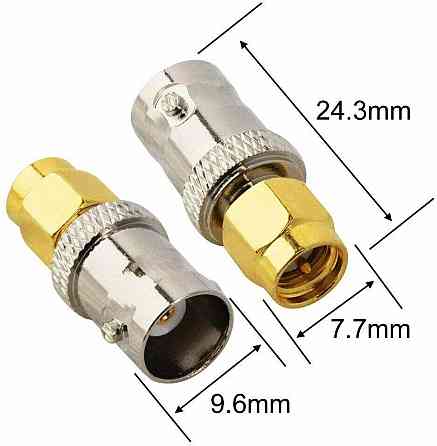 Адаптер SMA папа - BNC мама для антенн радиостанций Киев