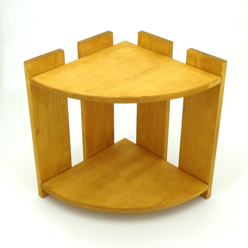 Угловая настенная полка 