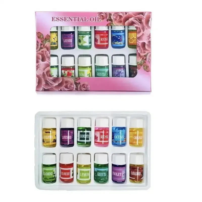 Набор эфирных масел 12 шт.,в стеклянных флаконах / Натуральные аромамасла для аромалампы, массажа, SPA и дома Коломия - фото 4