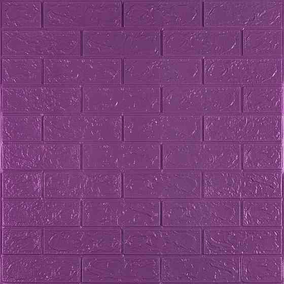 016-3 Панель стеновая 3D 700х770х3мм (кирпич) Фиолетовый SW-00003248 Днепр