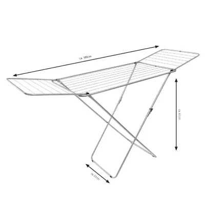 Сушарка для білизни Casa Si Kolibri 18m Silver Підлогова (CS42191C06) (DAS302393) Вінниця