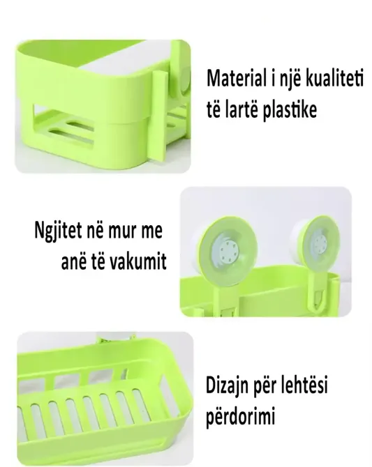 Настенная подставка для мыла шампуни губки на присосках LY-571 Коломия - фото 4