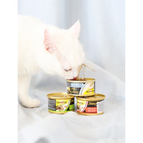 Корм влажный GimCat Shiny Cat для кошек с тунцем и лососем в желе 70 г Киев - изображение 6