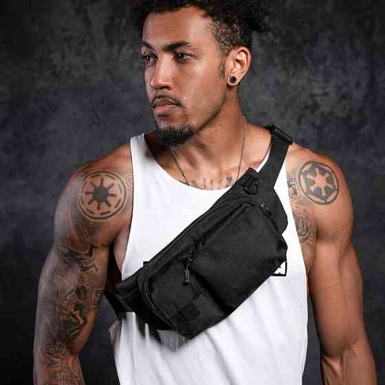 Бананка через плече унісекс, Бананка чоловіча модна, Поясна сумка на змійці Чоловіча зручна RH-76 Івано-Франківськ