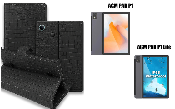 Книга-трансформер для планшета Agm Pad P1, Agm Pad P1 Lite, цвет Black Krokodil Black Киев