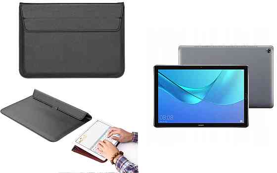 Чохол-конверт VitoCase для Huawei MediaPad M5 10, M5 Lite 10, з функцією підставки для планшета Чорний Київ