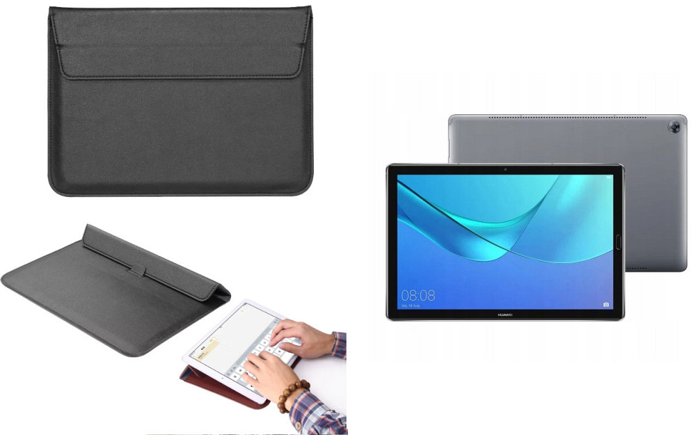 Чохол-конверт VitoCase для Huawei MediaPad M5 10, M5 Lite 10, з функцією підставки для планшета Чорний Київ - фото 1