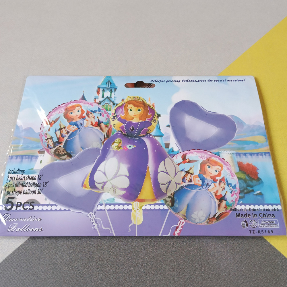 Набір повітряних кульок принцеса Софія (5 предметів) Київ - фото 1