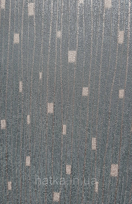 Обои виниловые на флизелине AS creation The Bos 0.53х10 полоски дождик серебристые на голубом Киев - изображение 1