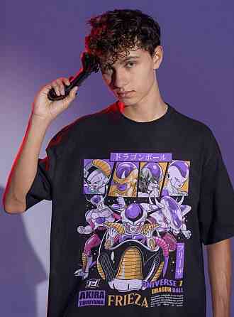 Футболка для хлопчика з аніме принтом Вінтаге Спекіал Аніме Лове оверсайз (зріст від 165 до 180) Чорний AnimeJ1158m Дніпро