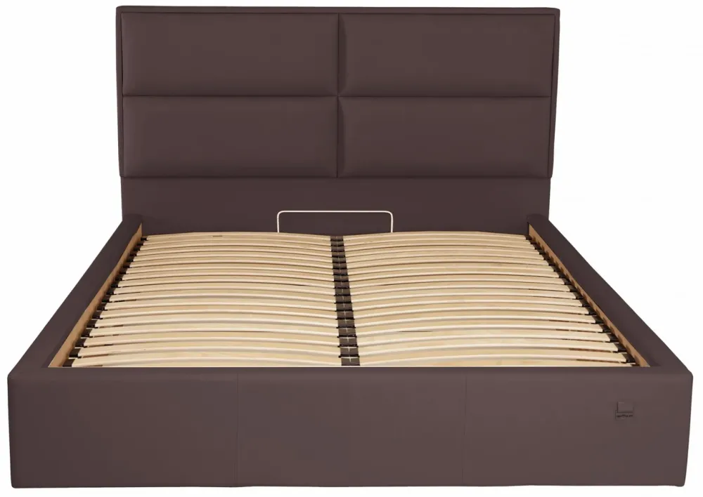 Кровать Двуспальная Sheffield Comfort 160 х 190 см Fly 2231 С подъемным механизмом и нишей для белья Темно-коричневый Киев - изображение 2