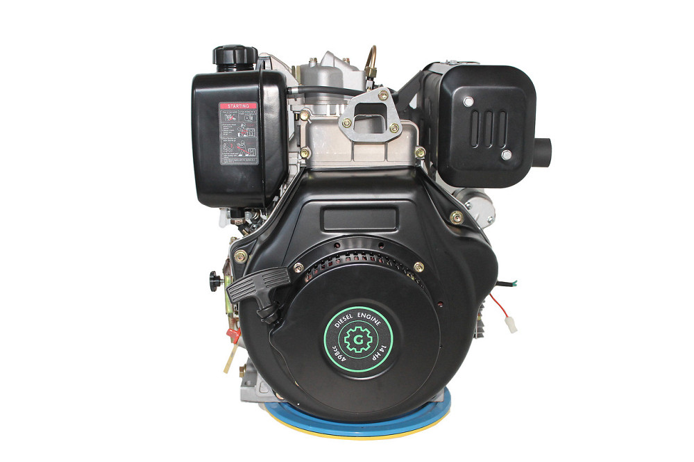 Двигатель дизельный GrunWelt GW192FE (14 л.с., шпонка) Харьков - изображение 10