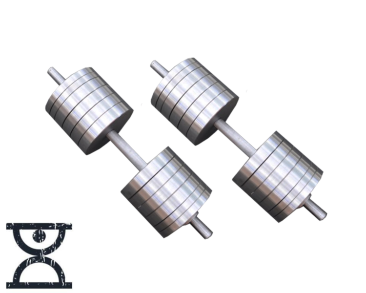 Гантели наборные 2 по 54 кг Гантели, гири, штанги и диски металлические без покрытия Киев - изображение 1