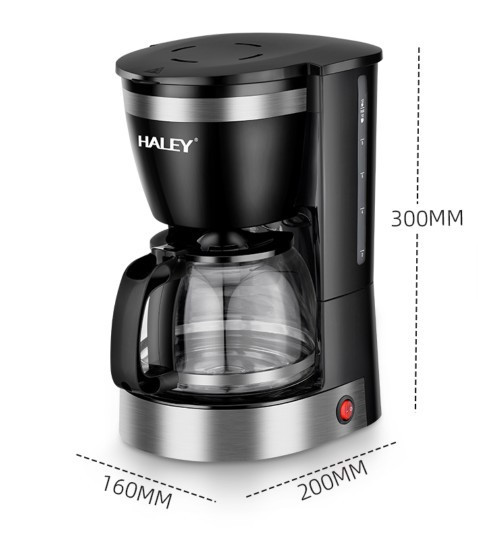 Крапельна кавоварка Haley HY-2808 800Вт 1.25л на 12 чашок, електрична кавоварка зі скляним конусом для американо Одеса - фото 4