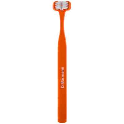 Зубная щетка Dr. Barman's Superbrush Compact Трехсторонняя Мягкая Оранжевая (7032572876328-orange) Винница