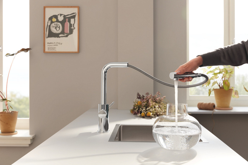 Смеситель кухонный Grohe Blue Pure Minta для подачі технічної та фільтрованої води латунь/хром (30590000) Чернівці - фото 3