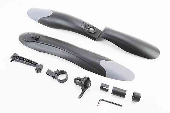 Крила пластмасові 24-26" MTB, чорні з сірою вставкою SOUL TRAVEL Київ