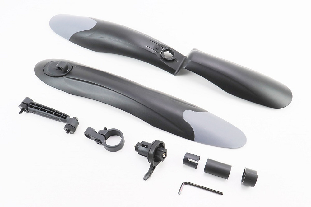 Крила пластмасові 24-26" MTB, чорні з сірою вставкою SOUL TRAVEL Київ - фото 1