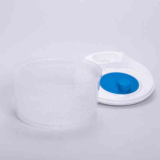 Сушарка для зелені та листя салату 22×21×16 (см) ручна мийка сушарка для зелені, овочів та ягід Синій HP-45-17BL Коломыя