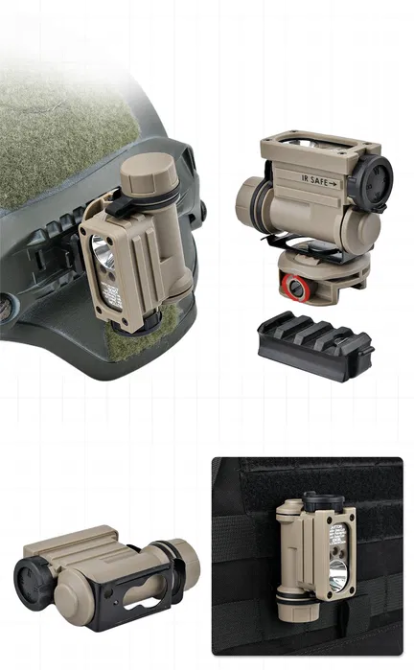 Ліхтар тактичний Sidewinder Compact II на шолом +CR123A (Койот) Вінниця - фото 8