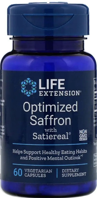 Екстракт шафрану Life Extension Satiereal Saffron 60 капс Київ - фото 1