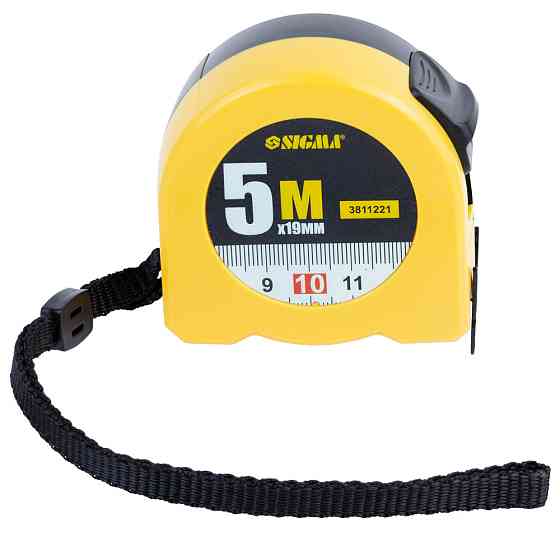 Sigma Рулетка Color 5м×19мм SIGMA (3811221) Київ