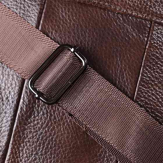 Ділова чоловіча сумка з натуральної шкіри Vintage 23027 Коричневий Київ