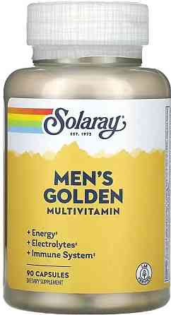 Мультивітаміни для чоловіків Solaray Men's Golden Multi-Vitamin - 90 caps Київ