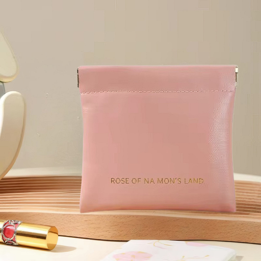 Набор косметичек портативные 2 шт для хранения аксессуаров,футляры для мелочей размер 14х18 и 11х12 см розовые Каменец-Подольский - изображение 6
