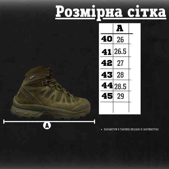 Берці тактичні Salomon Quest 4D GTX Forces 2 оливи ВТ4369 Одесса