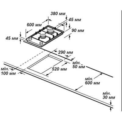 Варочна поверхня Grunhelm GPG 0201 BF Вінниця