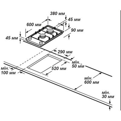 Варочна поверхня Grunhelm GPG 0201 BF Вінниця - фото 2