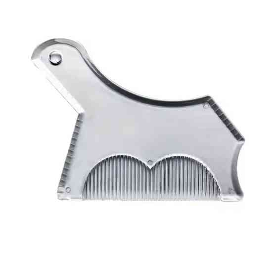 Шаблон для бороды с расческой трафарет для бороды и усов стайлер триммер для бороды прозрачный Киев