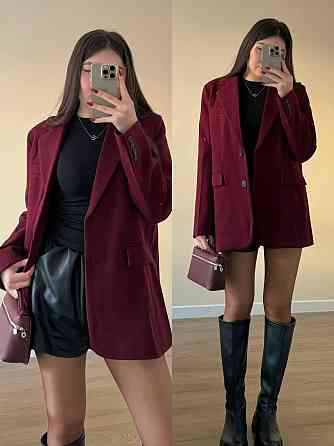 Женский классический пиджак-пальто из кашемира меланж Одесса