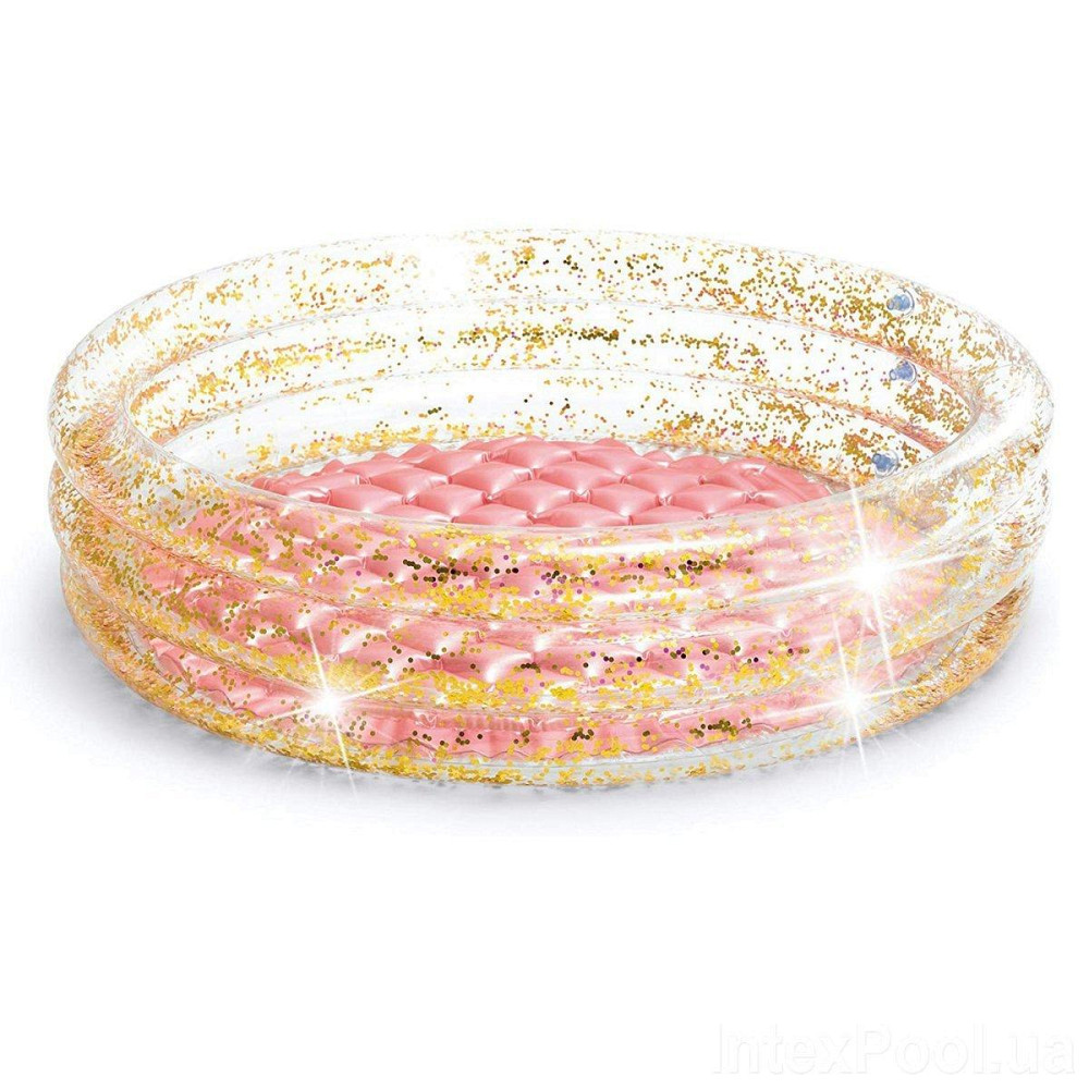 Дитячий надувний басейн 86х25 см з надувним дном і блиском "Intex 57103" Київ - фото 1