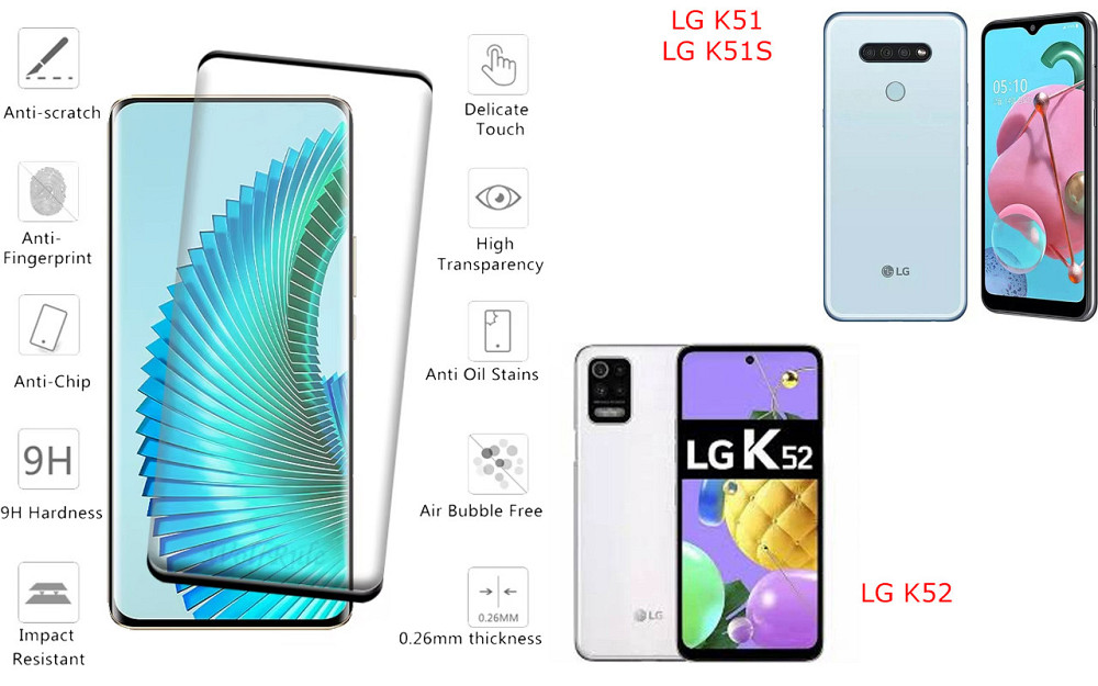 Захисне скло HyperGlass Pro для LG K51, LG K51S, LG K52 – максимальна чутливість та захист Київ - фото 2