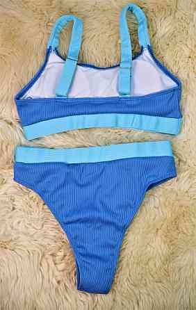 Купальник спортивний жіночий роздільний Синій S Харків