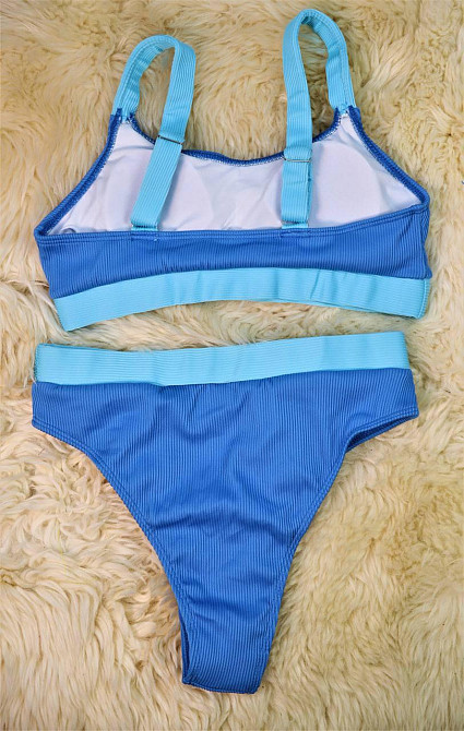 Купальник спортивный женский раздельный Синий S Харьков - изображение 2