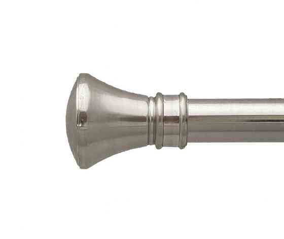 Карниз Orvit Люксор металевий дворядний техно гладка труба кільце металеве Нержавіюча Сталь 25\19 мм 160 см (00-00026557) Львів