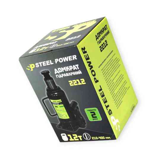 Домкрат гідравлічний 12 т, 210-400 мм (коробка) Steel Power Мукачево