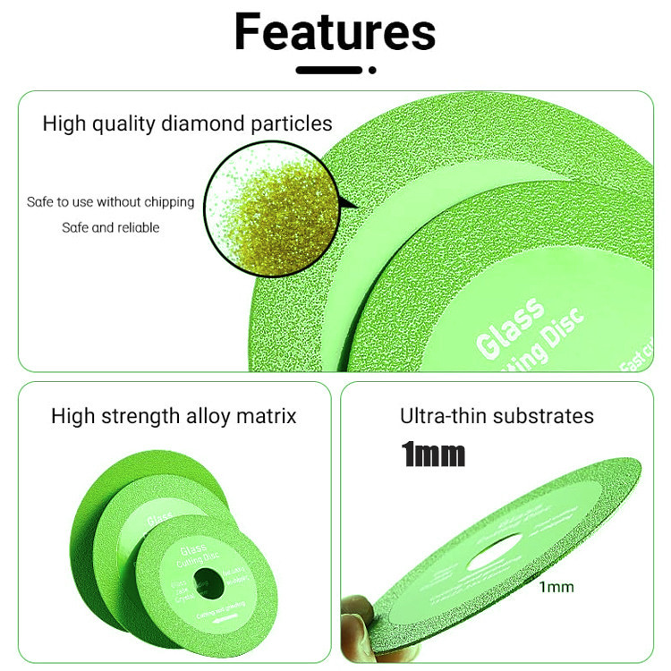 Двосторонній алмазний диск 100мм для різання скла та кераміки Київ - фото 5