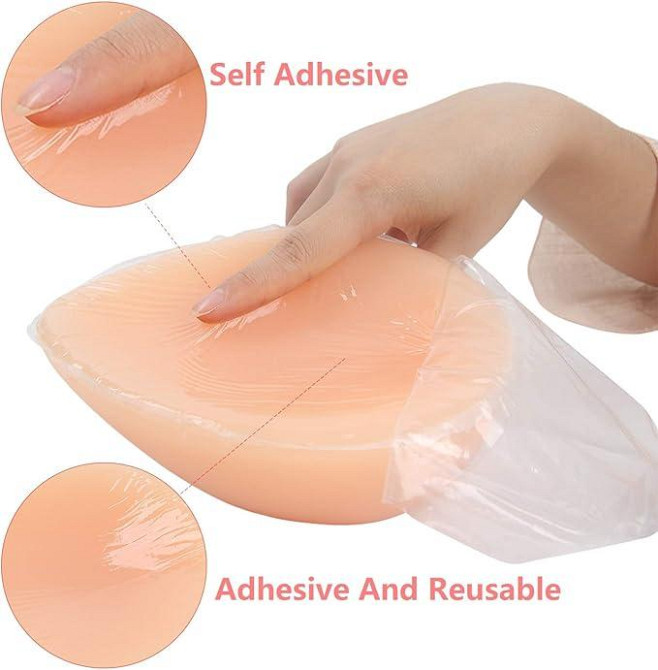 Силіконові самоклеючі протези грудей IVITA для підробленої мастектомії грудей Розмір M Cup B Дніпро - фото 5