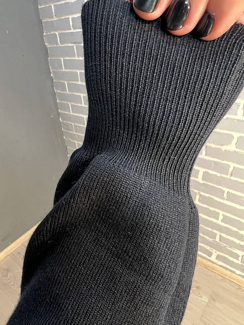 Костюм жіночий De Red 8672 кардиган з комірцем та довга спідницею золоті гудзики one size чорний , ч Одеса - фото 3